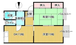 ホープハイツII【1階】の間取り