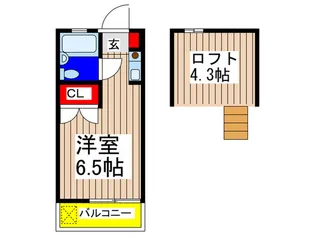 ハイツ夏栄【1階】の間取り