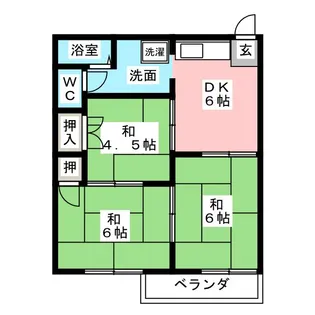 フォーブル吉岡【2階】の間取り