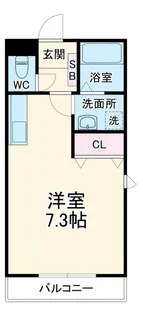 グランビューII【1階】の間取り
