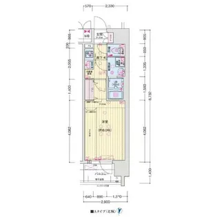 大阪府大阪市浪速区幸町3【マンション】の間取り