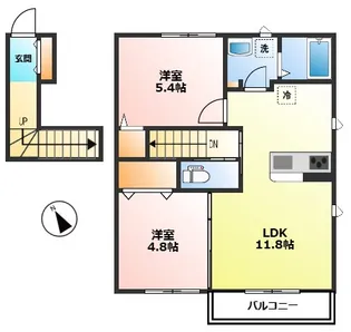 神奈川県小田原市池上【アパート】の間取り