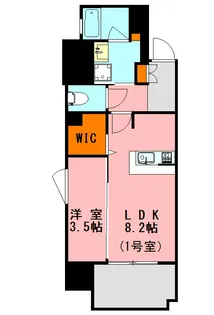 LANDIC BAY FIELD【7階】の間取り