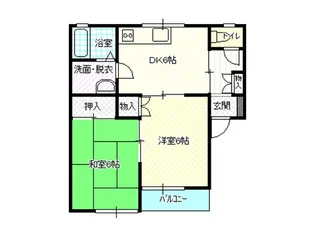 ハイツドリカム【1階】の間取り