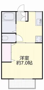 シティハイムオーサンス【1階】の間取り