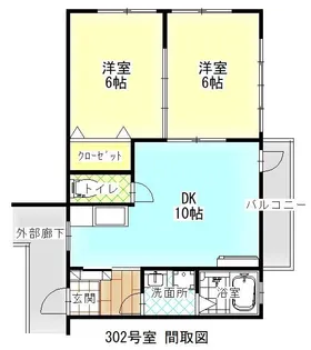 村田ビル【3階】の間取り
