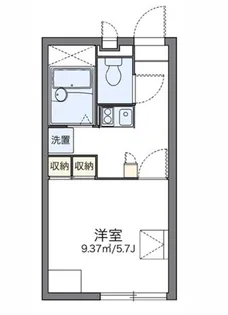 レオパレスアルブルI【1階】の間取り