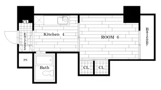 2Aマンション【2階】の間取り
