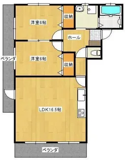 ヴェルフェリーク金池II【4階】の間取り