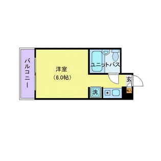 タッシ国立【3階】の間取り