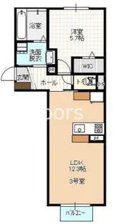 岡山県岡山市南区新保【マンション】の間取り