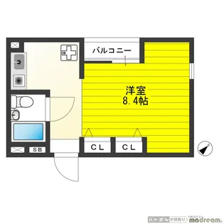 ジュネス洗足【4階】の間取り