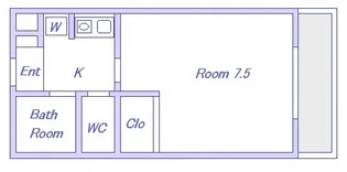 1Kの間取り画像