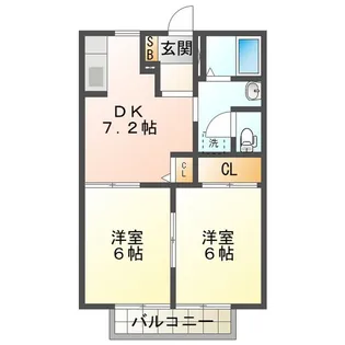 ブルーメゾン【1階】の間取り