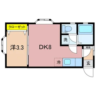 クレセントチャオ【1階】の間取り