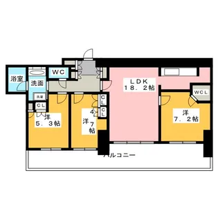プレミスト浜松中央タワー【12階】の間取り