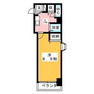 プレズントヨシダ【4階】の間取り