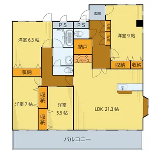 第5ジーオンビル【2階】の間取り