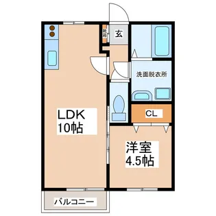 セジュールサティ【2階】の間取り