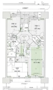 3LDKの間取り画像