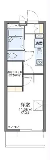 レオパレスクイーンハイツ小山【3階】の間取り