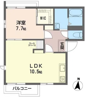 飯塚ハイツD【1階】の間取り