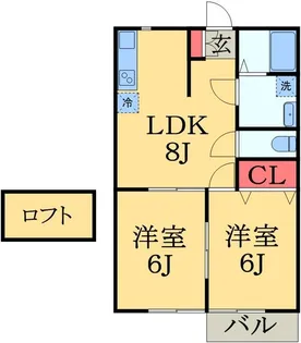 Beeアムール【2階】の間取り