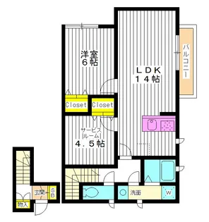 東京都練馬区土支田3【アパート】の間取り