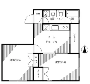 イルトゥルロ【2階】の間取り