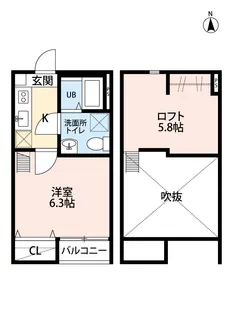 エスペランサ大野田【1階】の間取り
