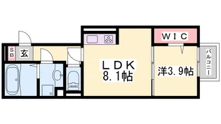ブリランテ川西通【1階】の間取り