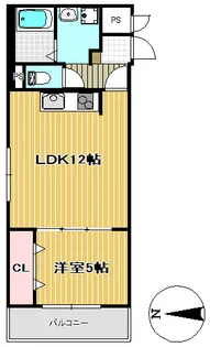 第2五橋ライフ【3階】の間取り