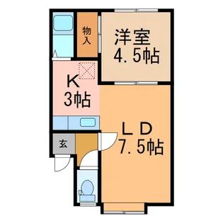 めぐみハイツ【2階】の間取り