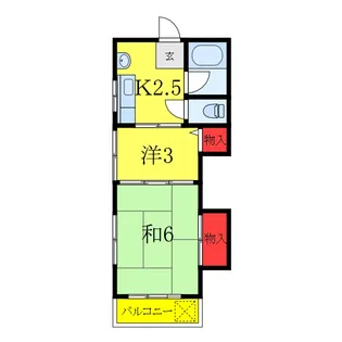 大和荘【2階】の間取り