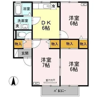 アメニティハウスS A【2階】の間取り