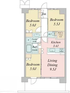 東京都武蔵野市境2【マンション】の間取り