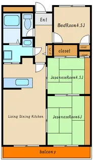 ウィステリア【3階】の間取り