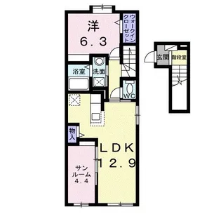 ヴェッタ コスタ【2階】の間取り