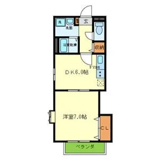 パ-チェ六甲【2階】の間取り