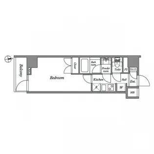 ザ・レジデンス神楽坂I【1階】の間取り