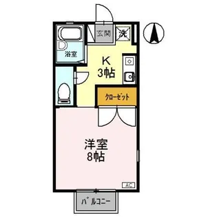 ビューラII【2階】の間取り