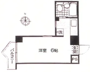 キクエイパレス戸越【9階】の間取り