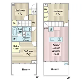 東京都町田市金森東1【一戸建】の間取り