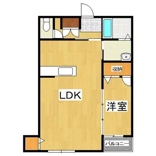 ラ・ヴィータ高屋 六番館【2階】の間取り