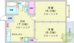 フラッツTO-1【1階】の間取り