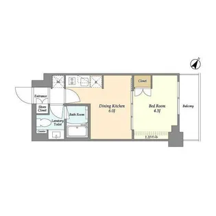 ベルファース駒沢三丁目【2階】の間取り