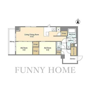 東京都世田谷区上馬4【マンション】の間取り