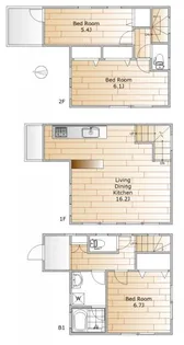 東京都目黒区鷹番2【一戸建】の間取り