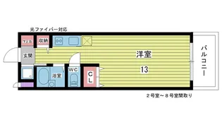 大阪府豊中市曽根東町3【マンション】の間取り
