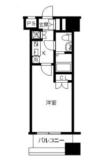 ヴィーダスカイコート品川【4階】の間取り